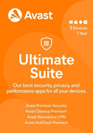 Avast Ultimate Suite 1 Device 1 Year Windows/Mac/Android/iOS (Email Delivery) (Global Code) - Image 1