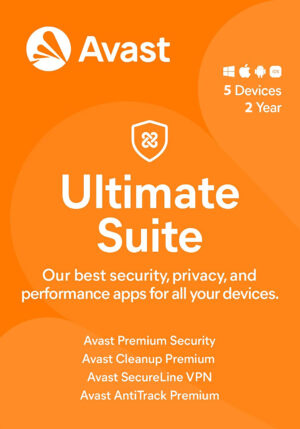 Avast Ultimate Suite 5 Devices 2 Years Windows/Mac/Android/iOS (Email Delivery) (Global Code) - Image 1