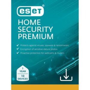 ESET Home Security Premium – 10 Devices 1 Year Windows/Mac/Android/iOS (Email Delivery) - Image 1