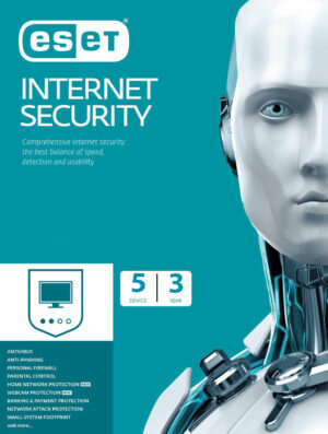 Eset Internet Security 5 Devices 3 Year Windows/Mac/Android/iOS (Digital Delivery) - Image 1