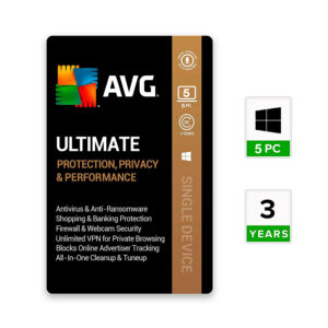 AVG Ultimate Multi-Device 5 Devices 3 Year Windows/Mac/Android/iOS (Digital Delivery) (Global Key) - Image 1