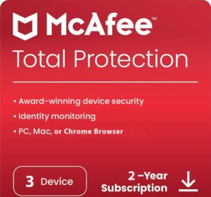 McAfee Total Protection 3 Device 2 Years Windows/Mac (Email Delivery) (Global Code) - Image 1