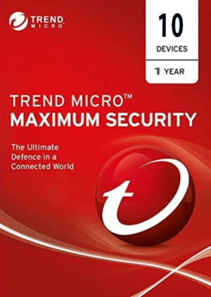 Trend Micro Maximum Security 10 Devices 1 Year Windows/Mac/Android/iOS (Digital Delivery) (Global Key) - Image 1