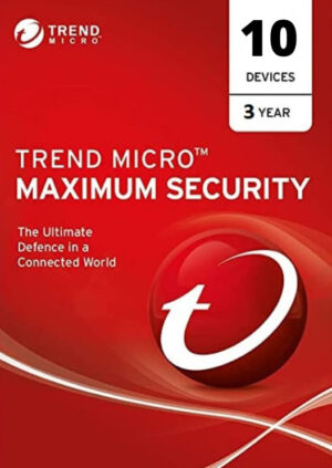 Trend Micro Maximum Security 10 Devices 3 Year Windows/Mac/Android/iOS (Email Delivery) (Global Code) - Image 1