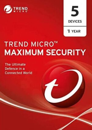 Trend Micro Maximum Security 5 Devices 1 Year Windows/Mac/Android/iOS (Digital Delivery) (Global Key) - Image 1